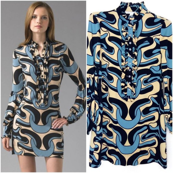 Diane Von Furstenberg Dresses & Skirts - Diane Von Furstensberg Eavan Silk Sheath Dress - 8